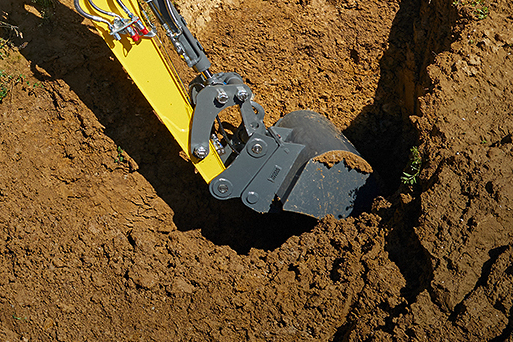 Iskopna žlica i kinematika Wacker Neuson ET42 bagera gusjeničara.