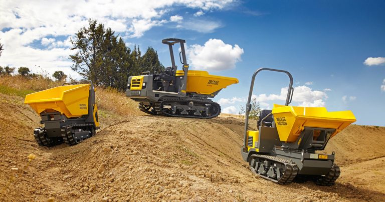 Wacker Neuson dumperi gusjeničari na gradilištu.