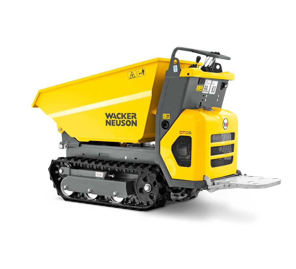 Dumper gusjeničar DT05 za transport materijala na gradilištu.